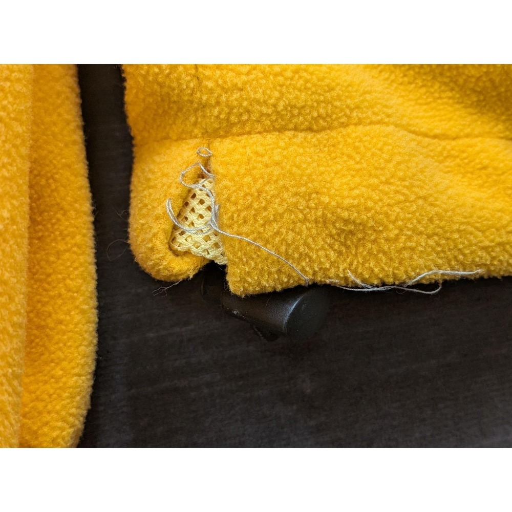 Vtg Columbia Yellow Fleece Jacket Full Zip Made in the USA Tech Interchange XLP - Picture 5 of 13